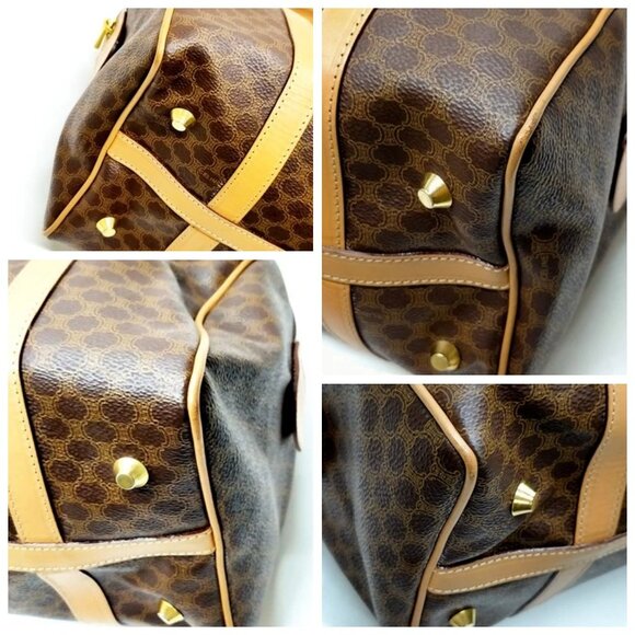 CELINE Hand Bag Brown PVC 497-070325 - Picture 6 of 14